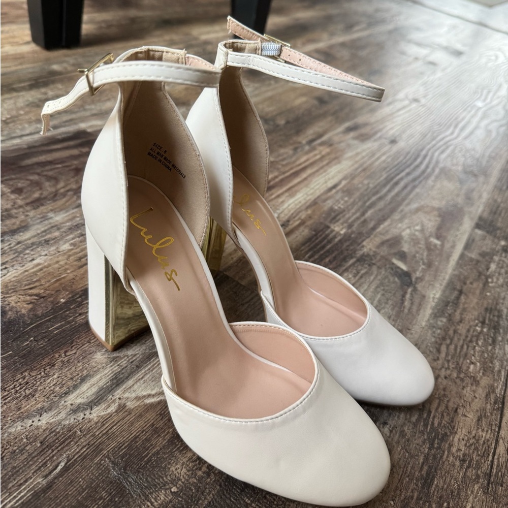 Laura Off White Ankle Strap Heels - Lulus